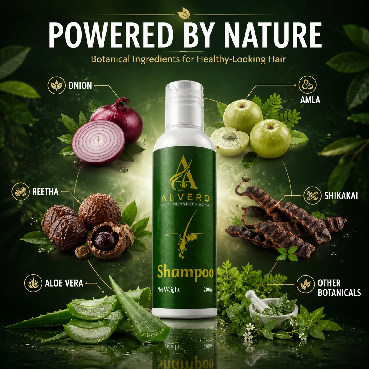 Alvero Botanical Shampoo — 200ml